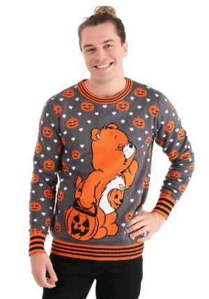Care Bears Trick-or-Sweet Bear Adult Halloween Sweater | Halloween Sweaters