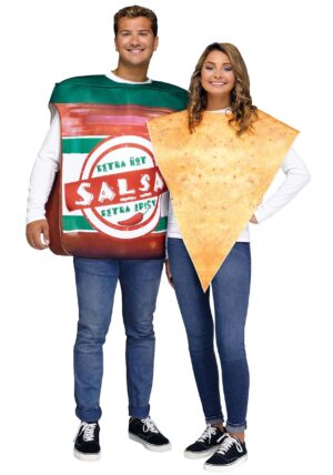 Chips and Salsa Couple's Adult Costume | Adult Food Costumes