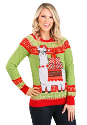 Christmas Llama Adult Ugly Sweater | Christmas Ugly Sweaters