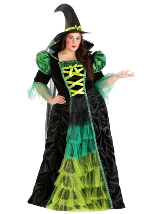 Plus Size Enchanted Green Witch Women's Costume | Witch Costumes