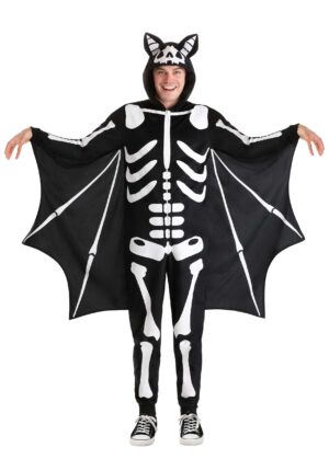Flying Skeleton Bat Adult Costume | Bat Costumes