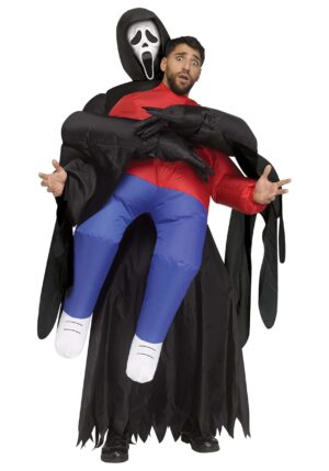 Ghost Face Piggyback Inflatable Adult Costume | Ghost Face Costumes