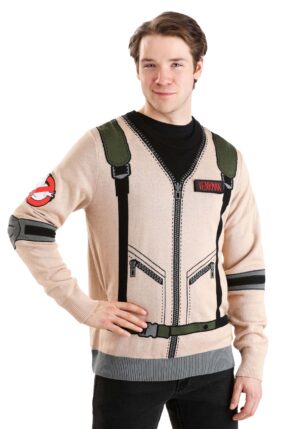 Adult Ghostbusters Uniform Sweater | Halloween Sweaters