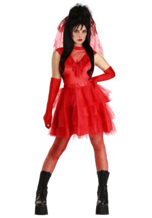 Ghostly Red Wedding Dress Women's Costume | Beetlejuice Costumes
