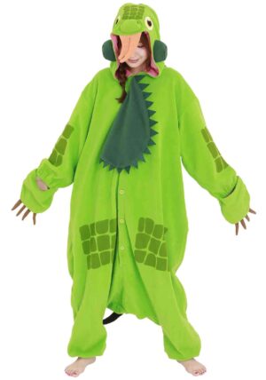 Green Iguana Kigurumi Costume for Adults | Animal Costumes