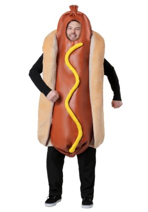 Hot Dog Adult Costume | Fast Food Halloween Costumes