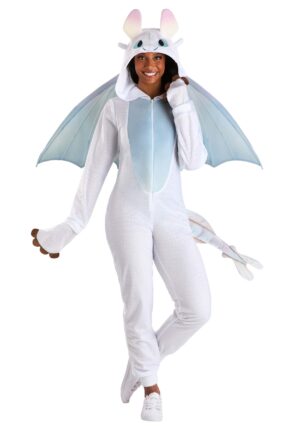 Women's How To Train Your Dragon Light Fury Costume | Adult Movie Costumes