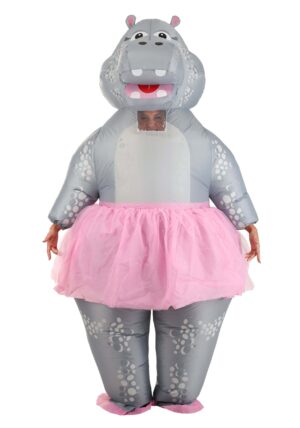 Inflatable Ballerina Hippo Adult Costume