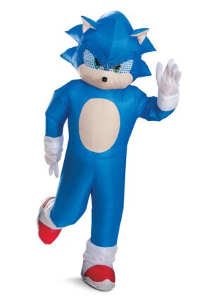 Adult Inflatable Sonic the Hedgehog Costume | Video Game Costumes