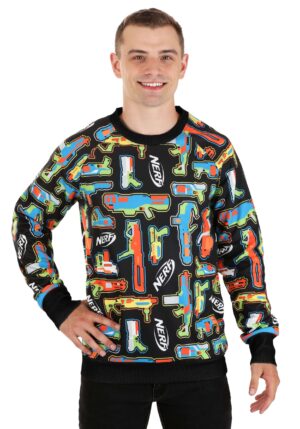 Nerf Gun Sweater for Adults | Holiday Sweaters