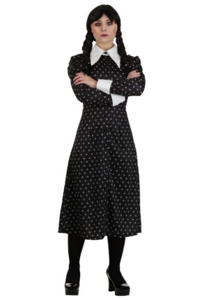 Wednesday Addams Polka Dot Women's Costume Dress | TV Show Costumes