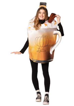 Pumpkin Spice Latte Adult Costume | Beverage Costumes