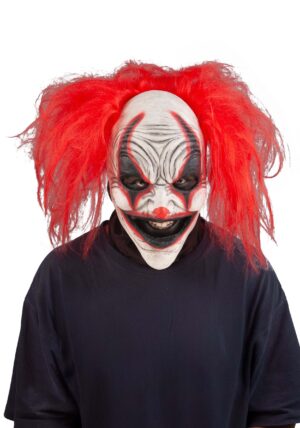 Red Carousel Clown Costume Adult Mask | Scary Clown Masks