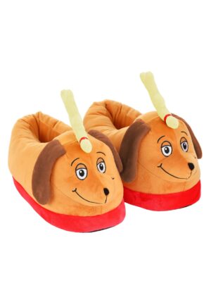 Adult Grinch Reindeer Max 3D Slippers | Dr. Seuss Accessories