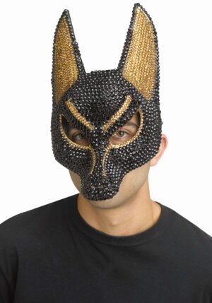 Rhinestone Anubis Adult Mask | Egyptian Accessories