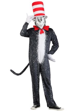 Dr. Seuss "If I Ran Your School" Cat in the Hat Adult Costume | Dr. Seuss Costumes