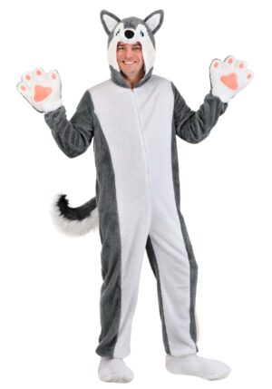 Siberian Husky Dog Costume for Adults | Animal Costumes