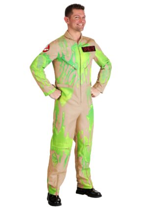 Slime-Covered Ghostbusters Adult Costume | Ghostbusters Costumes