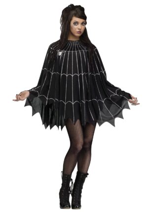 Spider Web Poncho Adult Costume