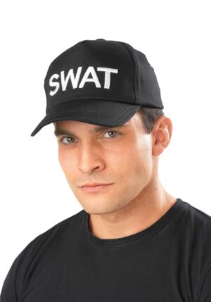 Adult SWAT Black Costume Hat | Police Accessories