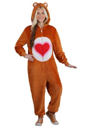 Adult Care Bears Tenderheart Bear Costume Onesie | Care Bears Costumes