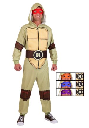 Teenage Mutant Ninja Turtles Adult Hooded Jumpsuit Costume | Nickelodeon Costumes