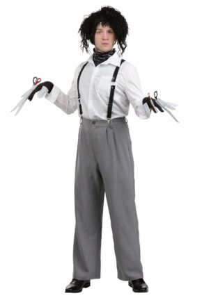 White Shirt Edward Scissorhands Costume for Men | Movie Costumes