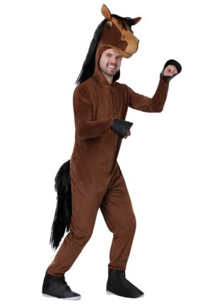 Brown Horse Adult Costume | Animal Costumes