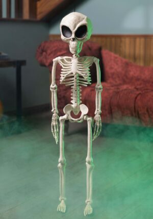 3FT Alien Skeleton Halloween Decoration | Skeleton Decorations