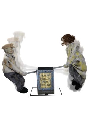 3FT Animated See Saw Dolls Playground Decoration | Scary Decorations