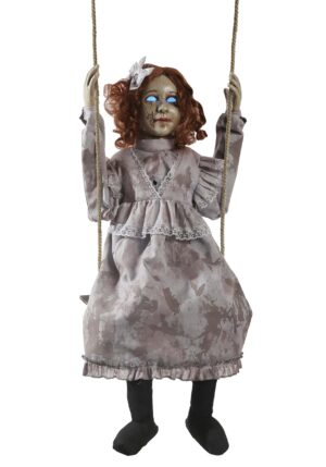 5.4FT Hanging Animated Swinging Creepy Doll Decoration | Animatronics