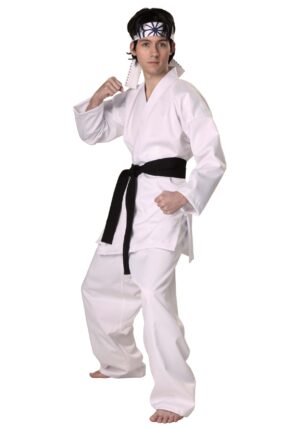 Authentic Karate Kid Daniel San Adult Costume | Movie Costumes