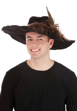 Disney Barbossa Pirate Costume Hat with Feather for Adults | Pirate Hats