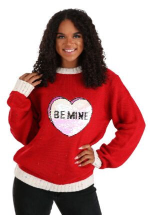 Adult Valentine's Day Be Mine Sweater