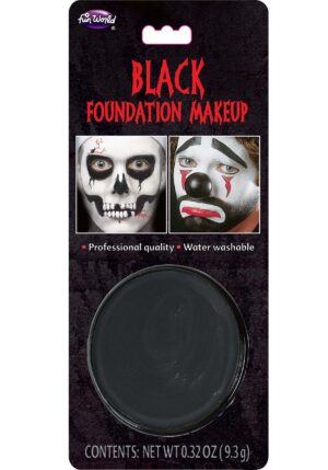 Black Foundation Halloween Makeup