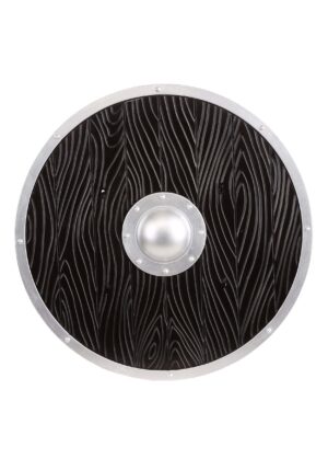 Black Wood-Look Viking Shield