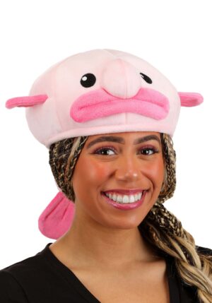 Pink Blobfish Adult Costume Hat | Animal Hats