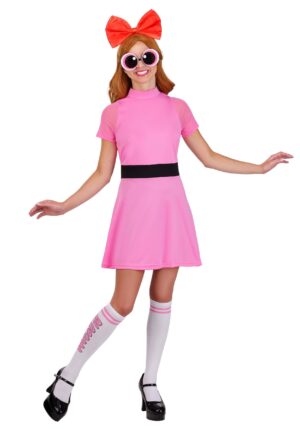 Women's Powerpuff Girls Blossom Costume | Cartoon Halloween Costumes