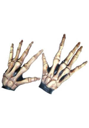 Large Skeleton Bone Colored Hands | Skeleton Accessories