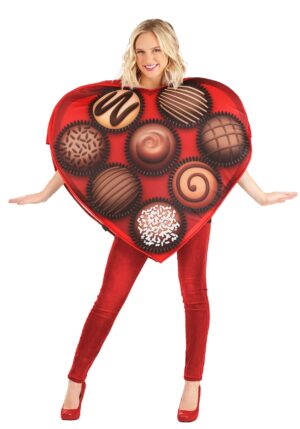 Box of Chocolates Heart Adult Costume