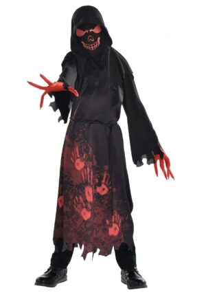 Hooded Horror Robe Boy's Costume | Scary Kid's Costumes