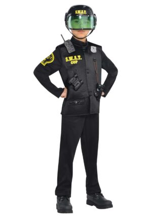 Swat Officer Costume for Boys | Police Costumes