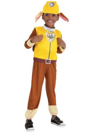 Boy's Paw Patrol Rubble Toddler Costume w/ Backpack | Paw Patrol Costumes