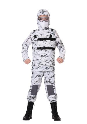 Winter Camo Soldier Costume for Boys | Army Costumes
