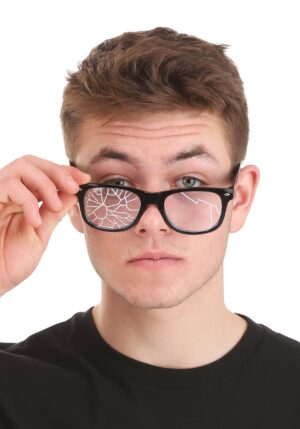 Black Broken Glasses Costume Accessory | Costume Accessories