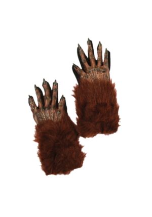 Brown Werewolf Adult Gloves