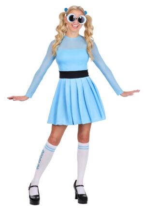 Women's Powerpuff Girls Bubbles Costume | Cartoon Halloween Costumes