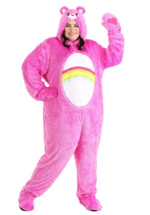 Plus Size Retro Cheer Bear Care Bears Adult Costume | Care Bears Costumes
