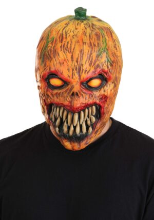Carnivorous Pumpkin Adult Costume Mask | Pumpkin Accessories