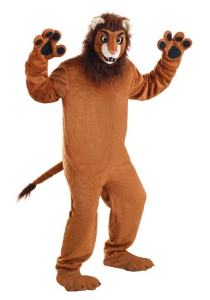 Mouth Mover Cartoon Lion Mascot Costume